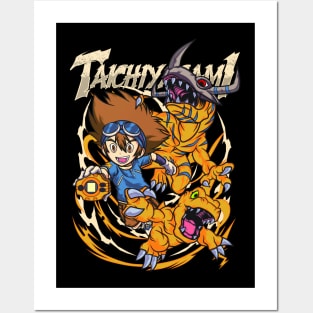 Taichi Yagami x Agumon and greymon Posters and Art